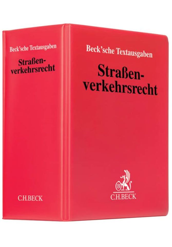 Straßenverkehrsrecht C.H. Beck Verlag mit Aktualisierungsservice