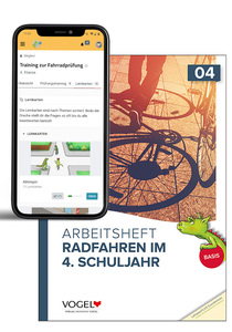 Set Basis-Arbeitsheft "Radfahren im 4. Schuljahr" inkl. FahrradPrüfung.de *Bayern*