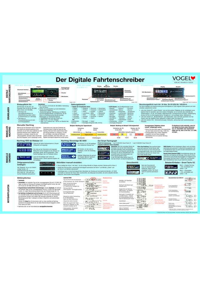 Aushang Der digitale Fahrtenschreiber