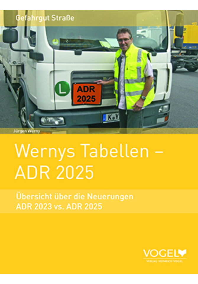 Wernys Tabellen – ADR 2025
