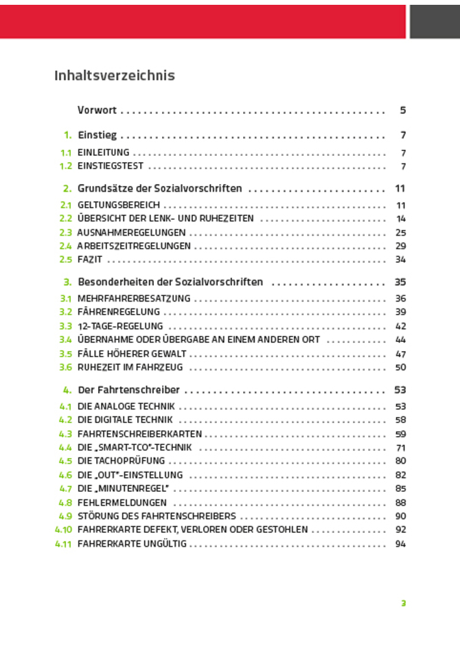 Trainerhandbuch Modul 2 Sozialvorschriften & Fahrtenschreiber 3. Welle - Inhalt 1