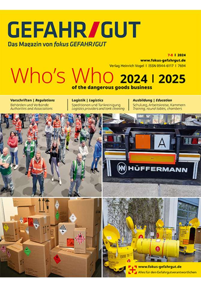 Who´s Who of the dangerous goods business 2024|2025
